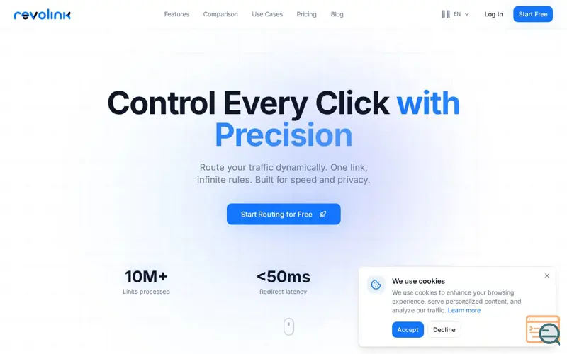 Screenshot of Revolink: Smart Multi-Path Links