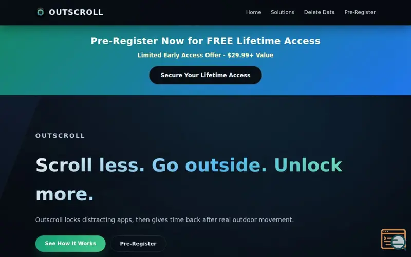 Screenshot of Outscroll