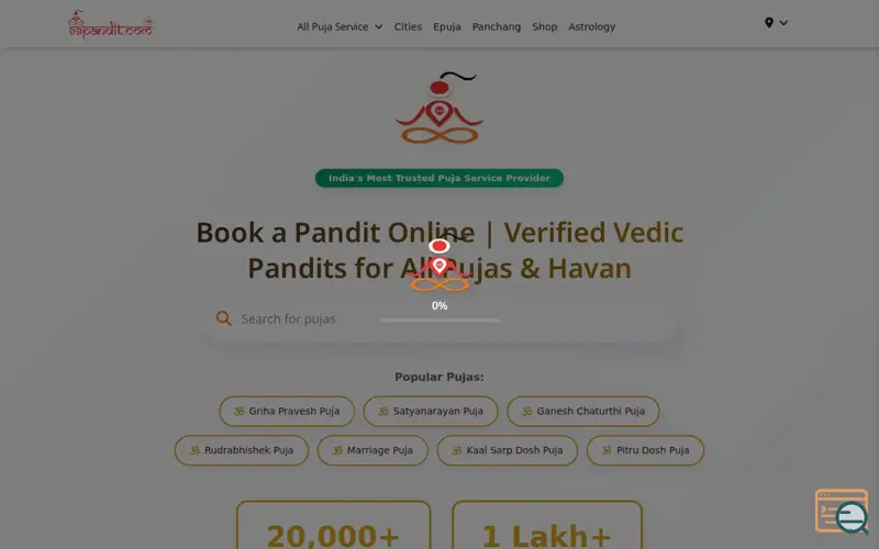 Screenshot of 99Pandit