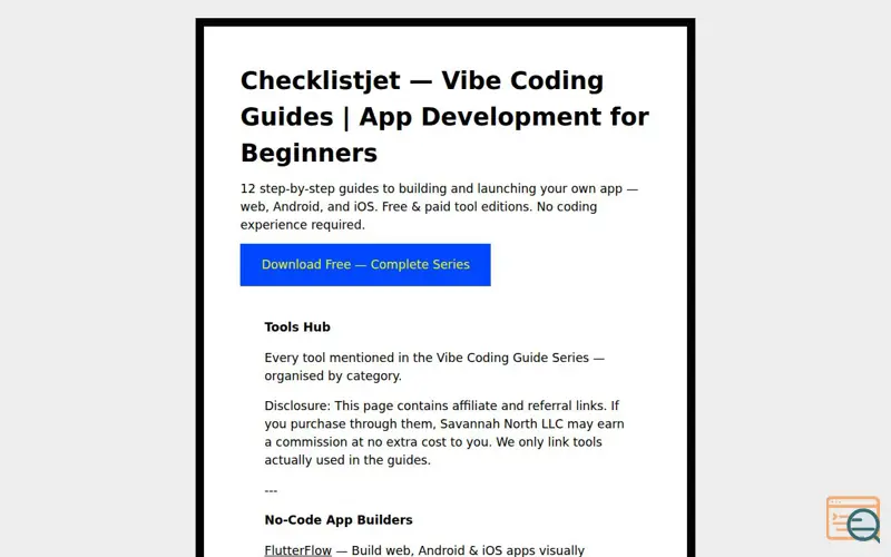 Screenshot of Vibe Coding Guide Series