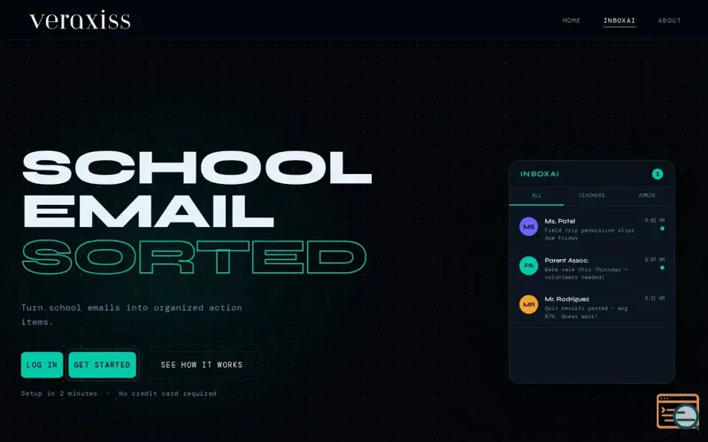 Screenshot of Inbox AI by Veraxiss