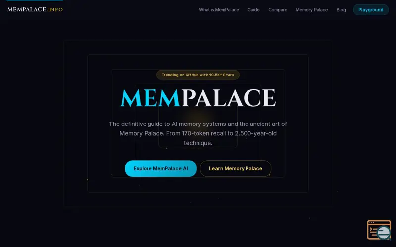 Screenshot of MemPalace