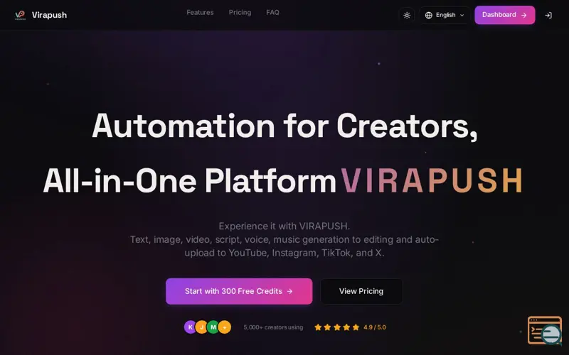 Screenshot of VIRAPUSH