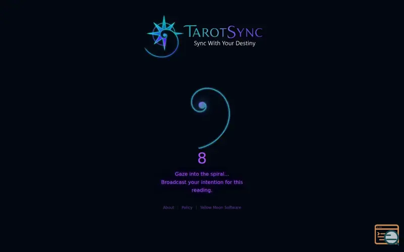 Screenshot of TarotSync