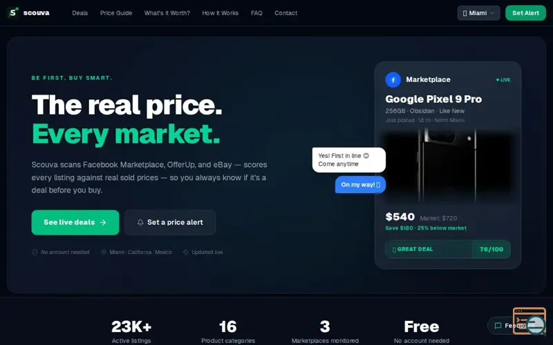 Screenshot of Scouva