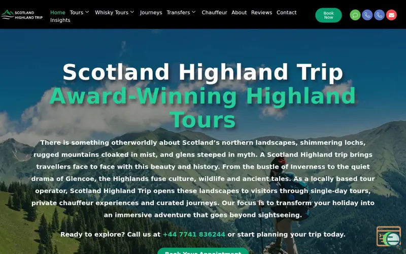 Screenshot of Scotland Highland Trip