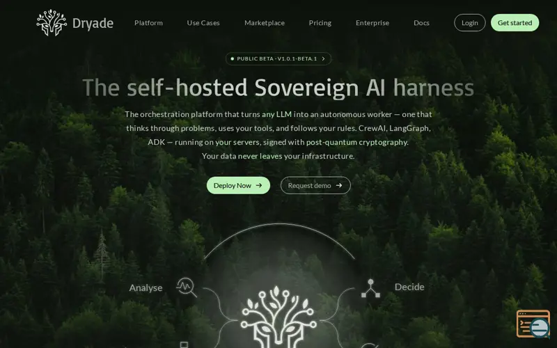 Screenshot of Dryade