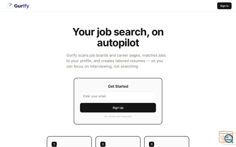 Screenshot of Gurify