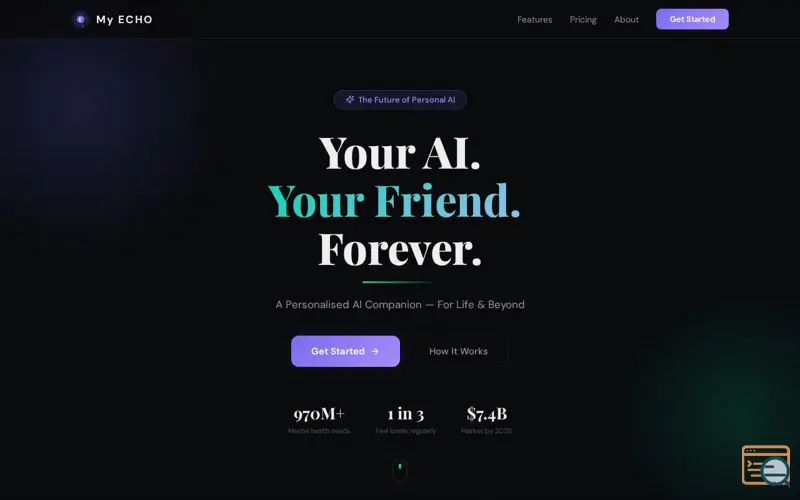 Screenshot of MY Echo AI