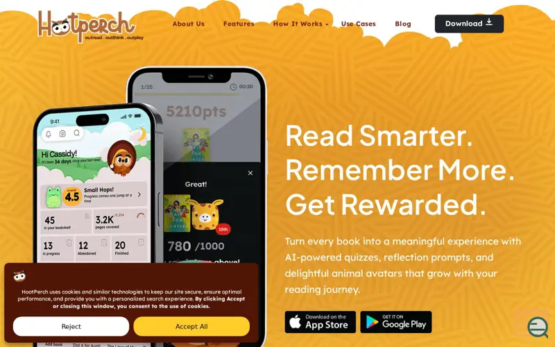 Screenshot of hootperch