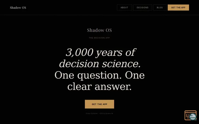 Screenshot of Shadow OS