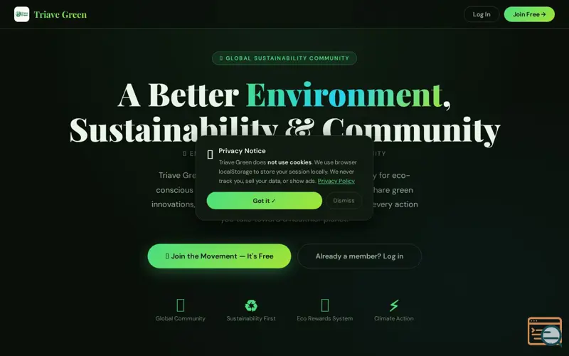 Screenshot of Triave Green