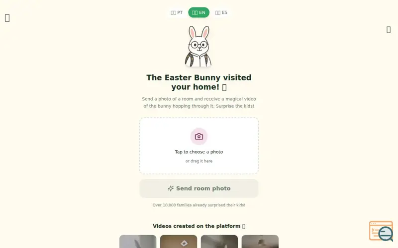 Screenshot of Easter Bunny Magic Video