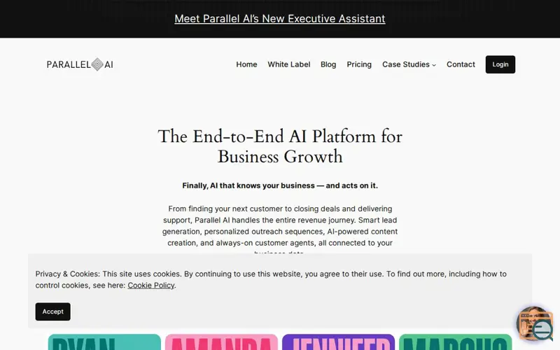 Screenshot of Parallel AI