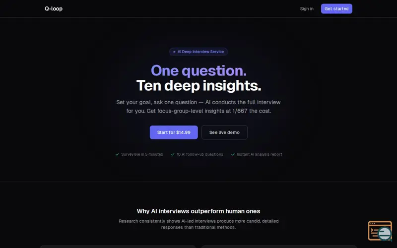 Screenshot of Q-Loop