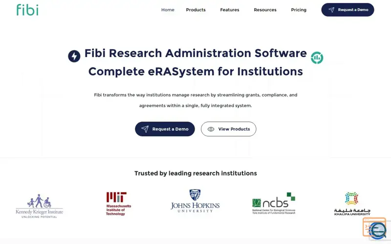 Screenshot of Fibi