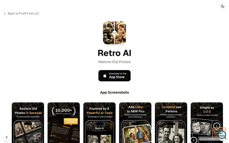 Screenshot of Retro AI - Restore Old Photos