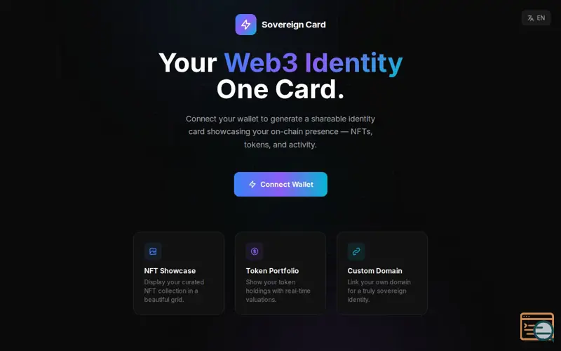 Screenshot of Sovereign Card