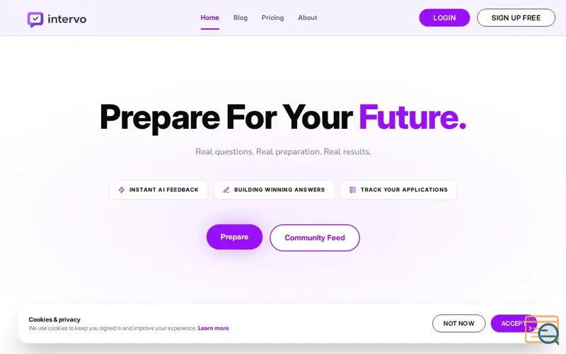 Screenshot of Intervo