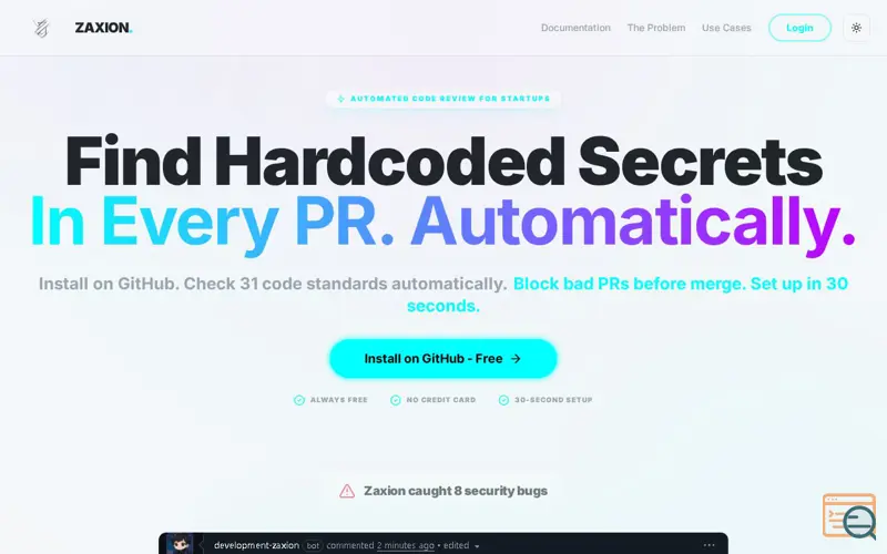 Screenshot of Zaxion