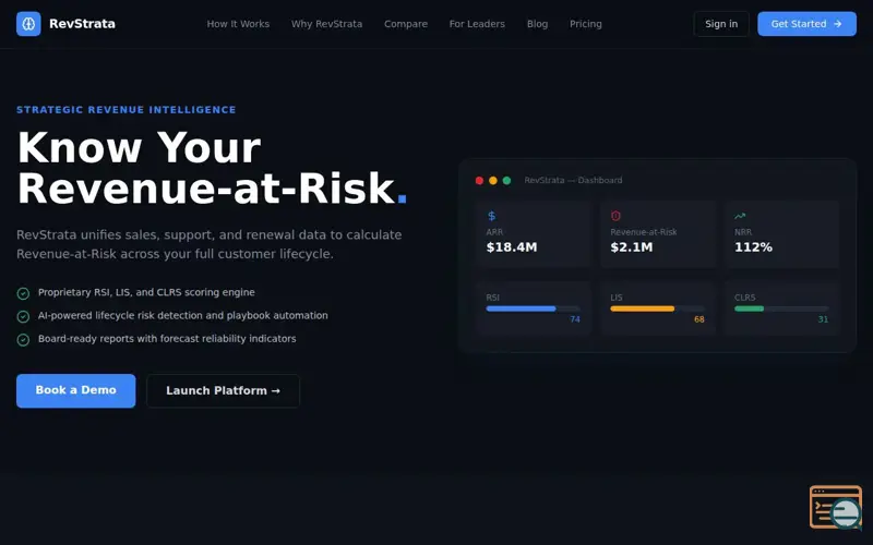 Screenshot of Revstrata