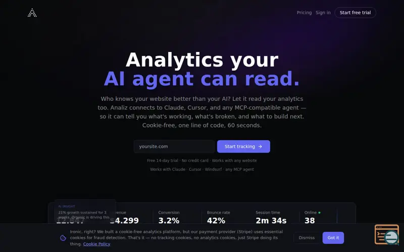 Screenshot of Analiz