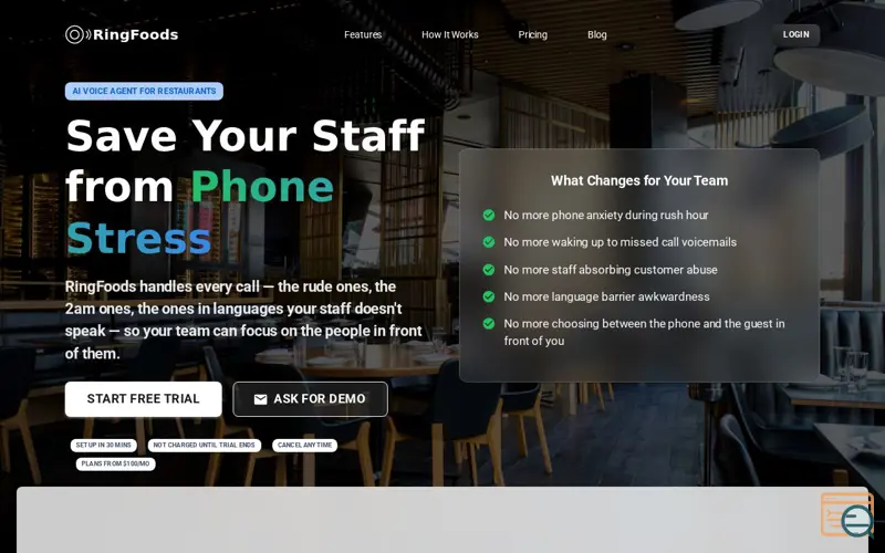 Screenshot of RingFoods