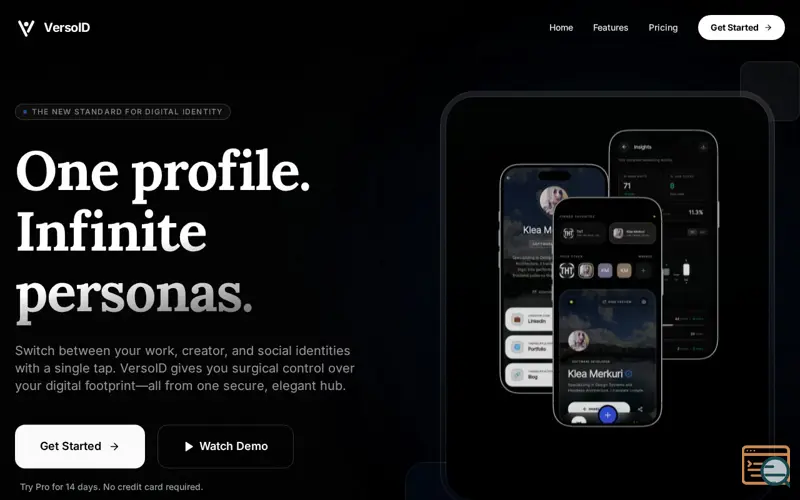 Screenshot of VersoID