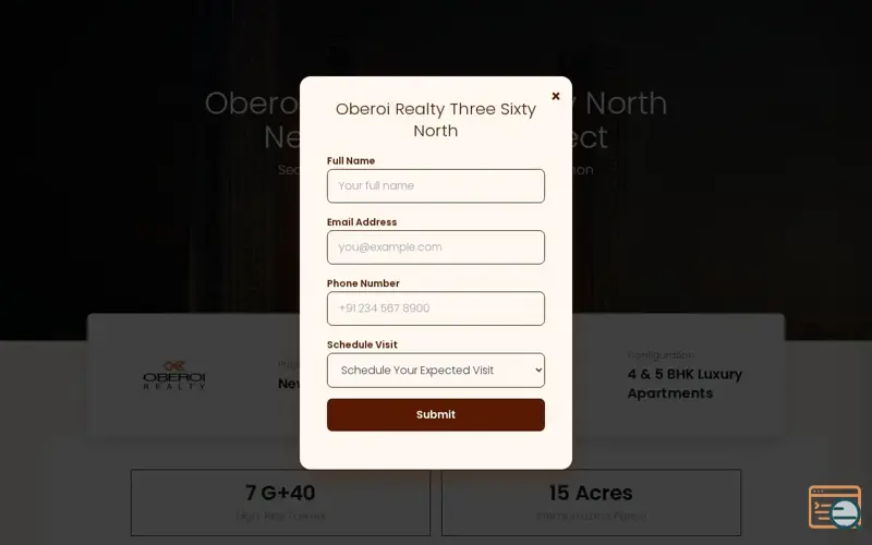 Screenshot of New Project Sector 58 Gurgaon