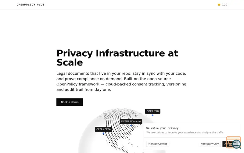 Screenshot of OpenPolicy Plus