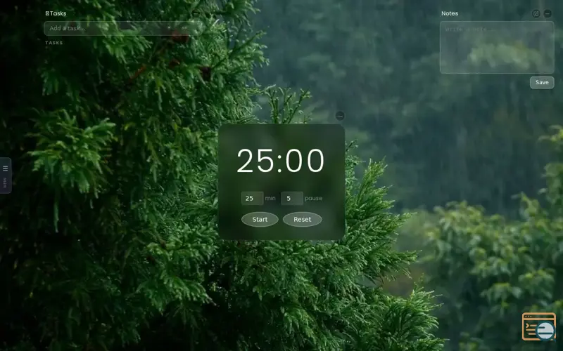 Screenshot of Rainwork