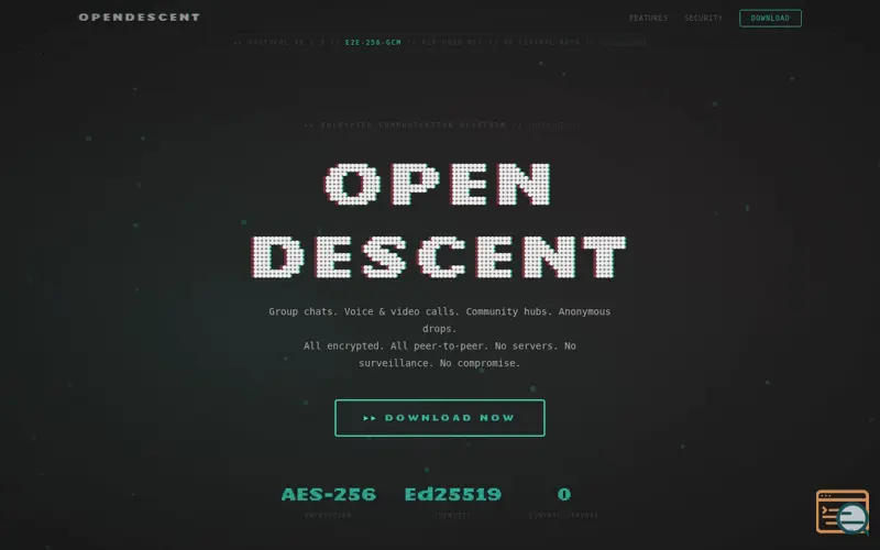 Screenshot of Open-descent
