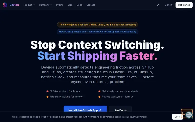 Screenshot of Deviera 