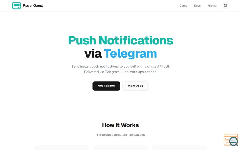 Screenshot of Pager.Quest