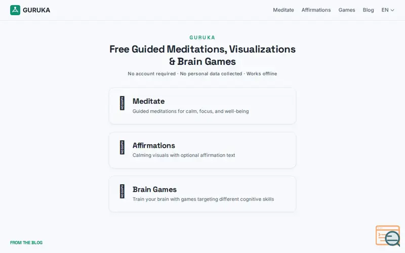 Screenshot of GURUKA