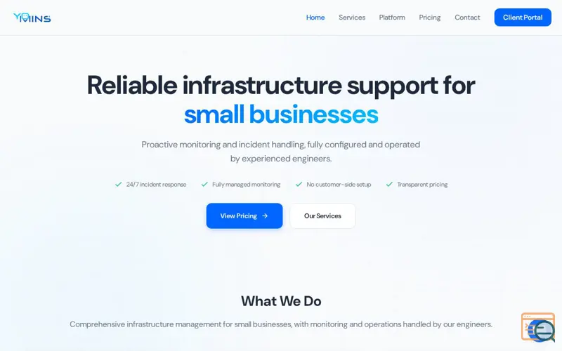 Screenshot of YominsOps