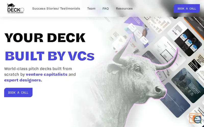 Screenshot of DECKO: THE DECK COMPANY