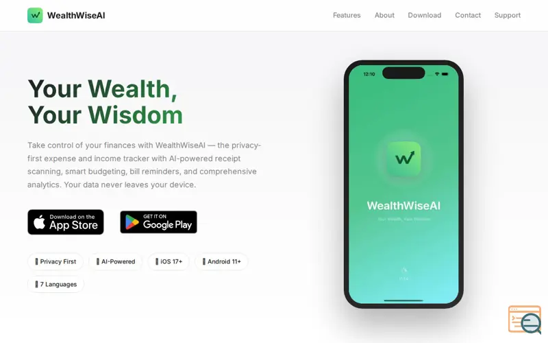 Screenshot of WealthWiseAI