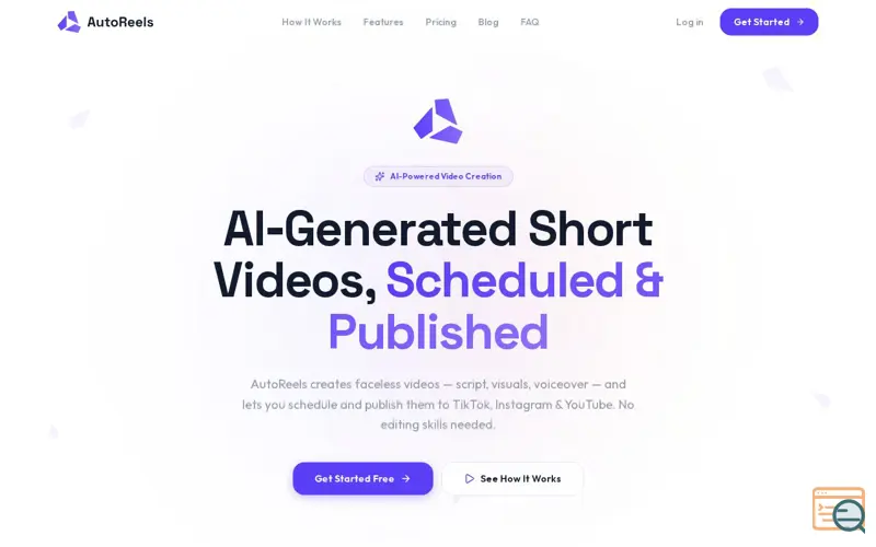 Screenshot of AutoReels