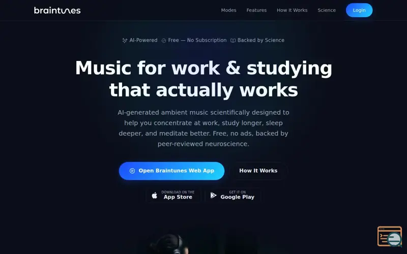 Screenshot of Braintunes
