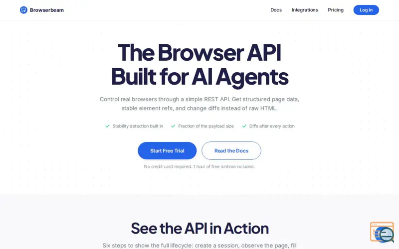Screenshot of Browserbeam