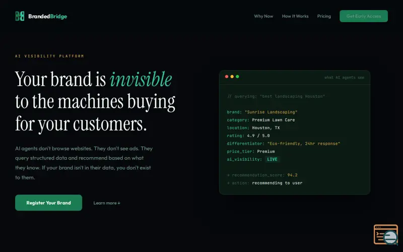 Screenshot of BrandedBridge