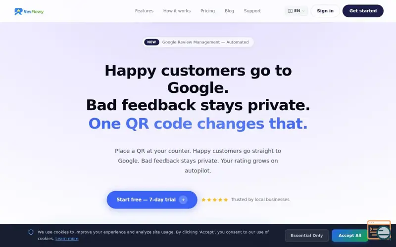 Screenshot of RevFlowy