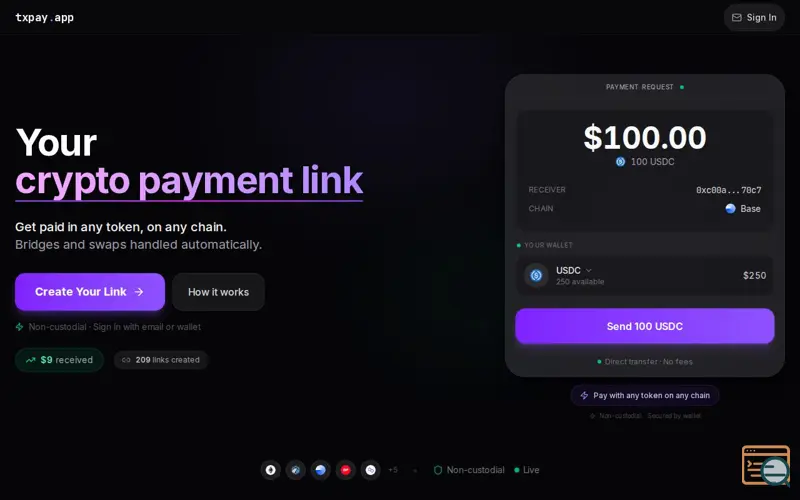 Screenshot of txpay.app