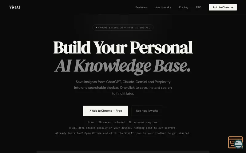 Screenshot of VistAI