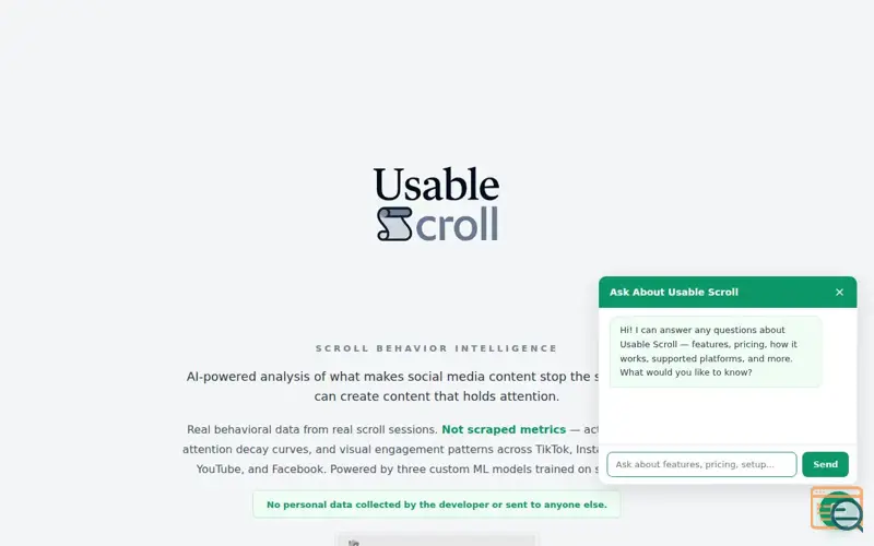 Screenshot of Usable Scroll 