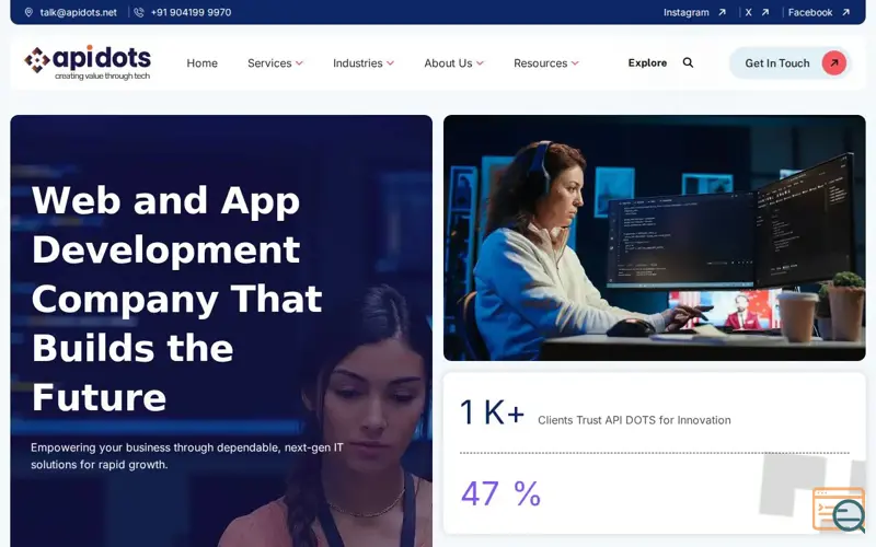 Screenshot of Apidots