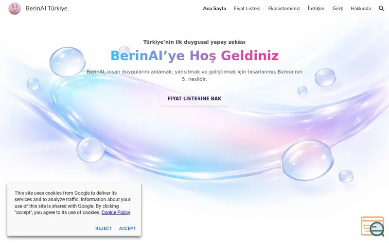 Screenshot of BerinAI