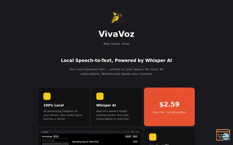 Screenshot of VivaVoz