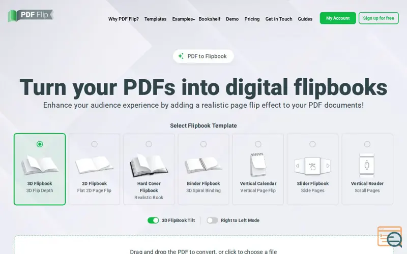 Screenshot of PDF FlipBook